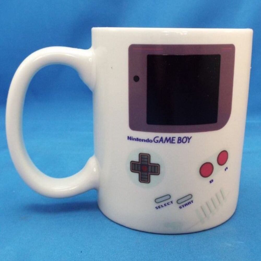 Paladone Gameboy Heat Changing Coffee Mug - Gift for Gamers, 10 Ounces, Black